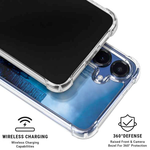 Marvel Captain America Portrait Galaxy S25 Clear Case